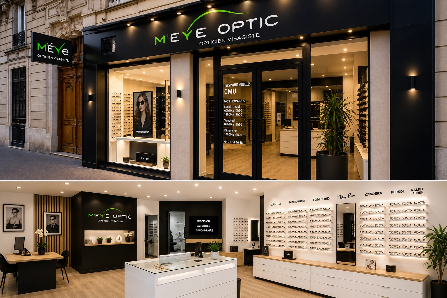 Montures premium chez M’eye Optic, opticien indépendant à Lyon 3